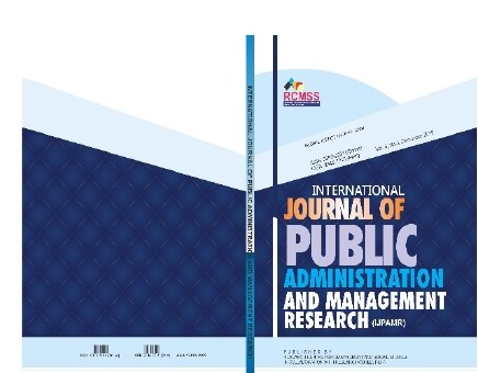 					View Vol. 6 No. 4 (2021): International Journal of Public Administration and Management Research (IJPAMR)
				